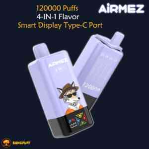 AIRMEZ 4 in 1 12000 puffs disposable vape multi flavor mesh coil rechargeable type c compact vape
