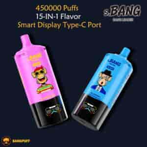 BANG LEADER 15-in-1 450000 Puffs Disposable Vape featuring 4-Level Ice Adjustment and Smart UI Screen