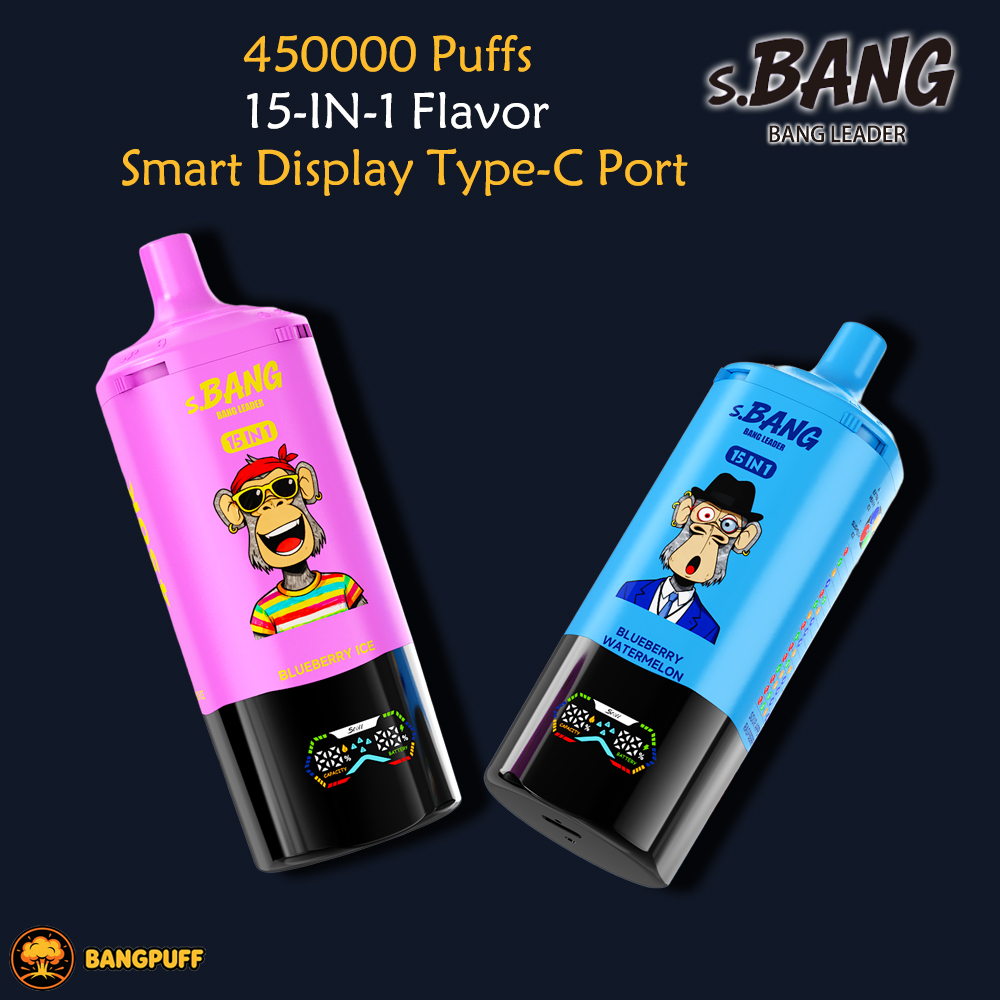BANG LEADER 15-in-1 450000 Puffs Disposable Vape featuring 4-Level Ice Adjustment and Smart UI Screen