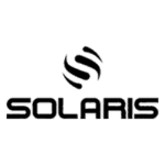 Black SOLARIS logo with a stylized circular swirl emblem above the brand name