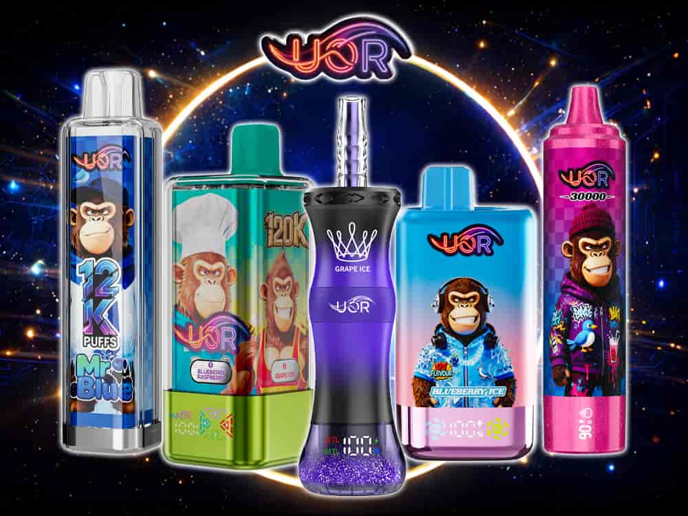 UOR brand disposable e-cigarettes, including the Shisha 300K puffs, 4-in-1 120K puffs, and 2-in-1 80K puffs, are all available at BANGPUFF